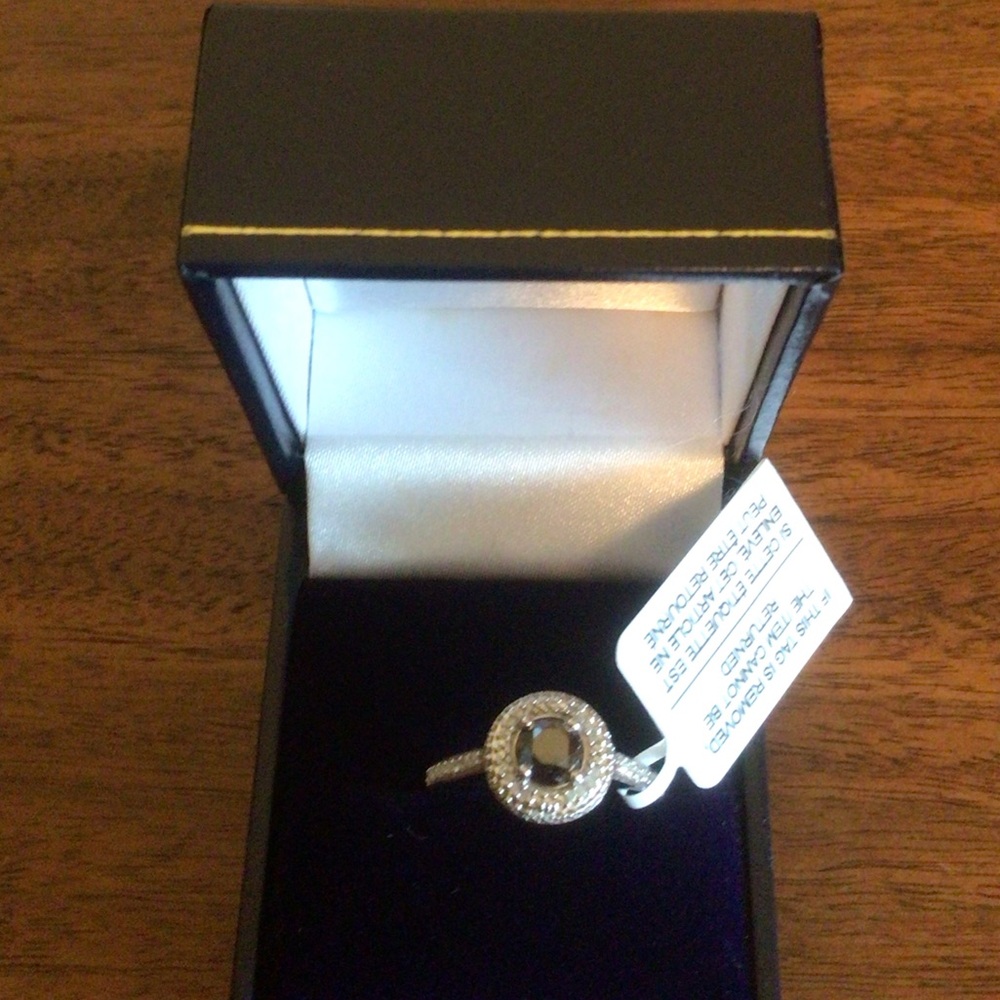 Sterling Silver Halo Ring